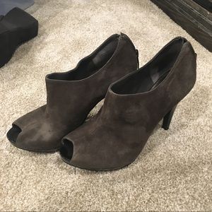 Nine west peep toe booties, size 6.5